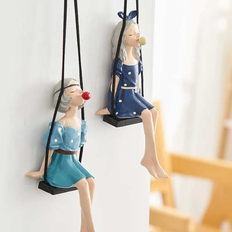 Настенные украшения для комнат девочки настенные качели и желудочков