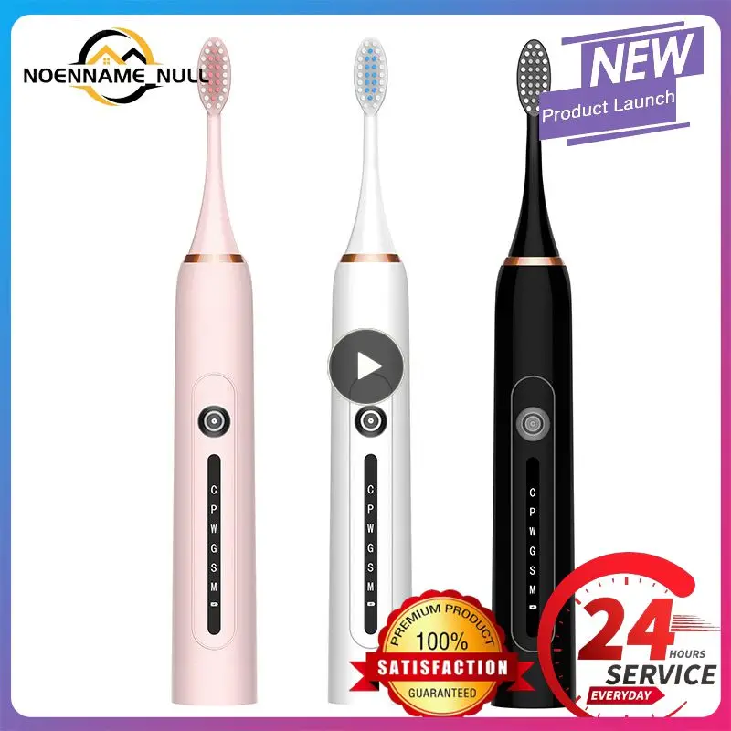 

Зубная щетка звуковая электрическая с 4 сменными головками, устройство для удаления зубного налета, USB, 6 предметов, 1-8 шт.