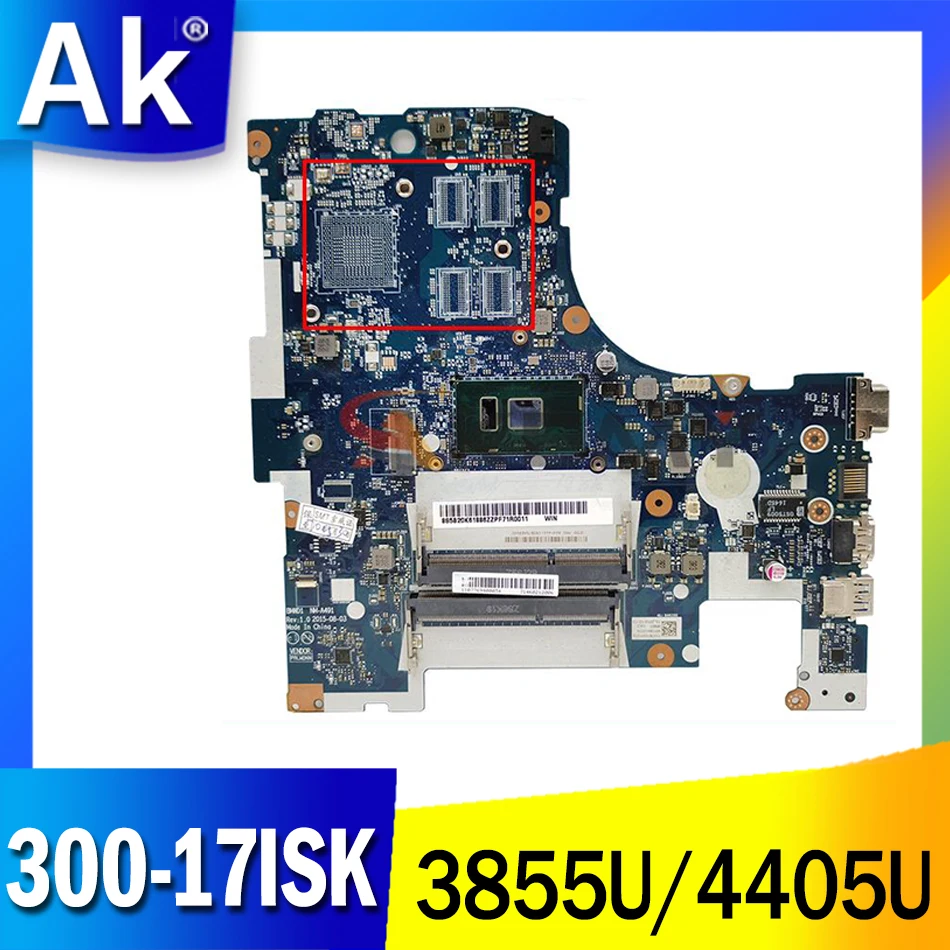 

Материнская плата для ноутбука Lenovo IdeaPad 300-17ISK с испытанием 3855U/4405U 100%