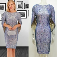 new the new dress sexy even sleeve sequined dress club party