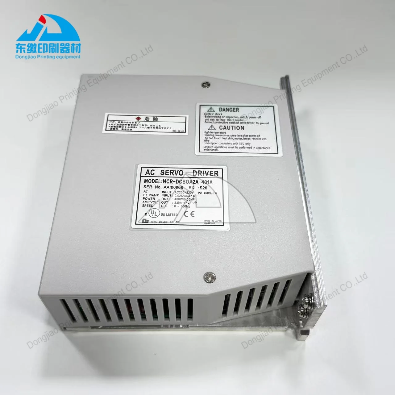 Фото Оригинальный сервопривод NCR-DCBOA2A-401A (NCRDCBOA2A401A) для печатного оборудования Komori, 1 шт. №1
