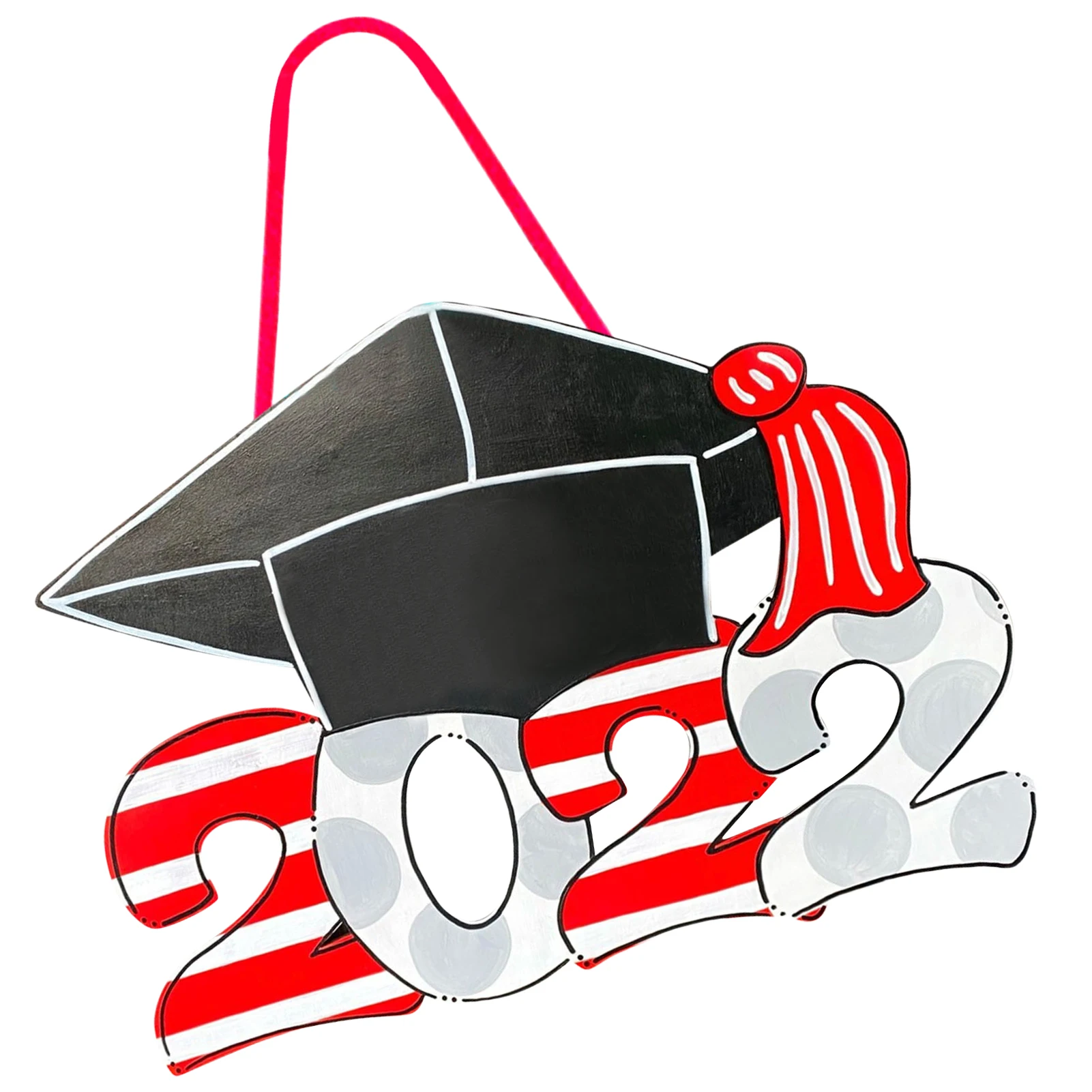 

2022 Hangings Wood Graduation Sign Wood Door Hangings Congrats Graduation Wooden Sign Decoration Photo Booth Props 2022 Door