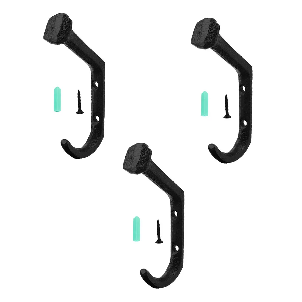 

3pcs Wall Hook Hanging Bracket Vintage Cast Hook Balcony Wall Mounted Hook Hanger for Indoor Outdoor Bird Feeder