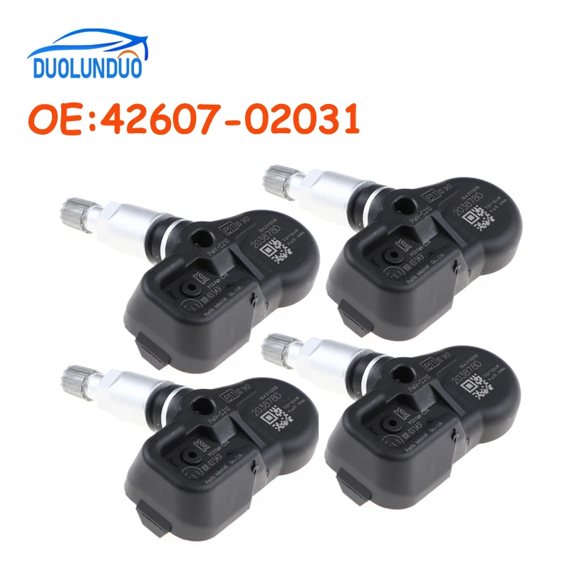 

42607-02031 4PCS For TOYOTA Avensis Auris RAV4 Yaris Verso 4260702031 42607-02030 42607-30070 PMV-C210 TPMS Tire Pressure Senso