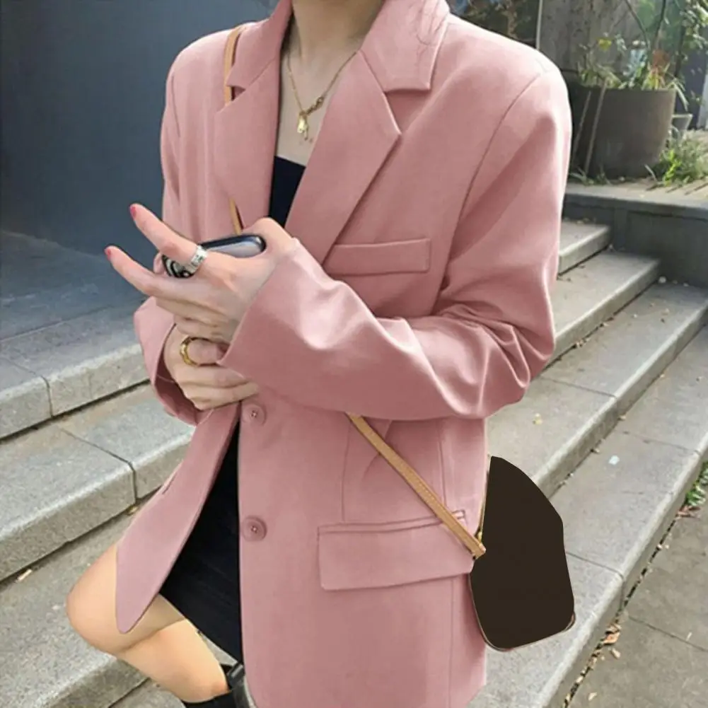 

Простой классический костюм, пальто, стильный женский минималистичный костюм, пальто для весны и осени, легкие блейзеры с повседневным закаленным топом