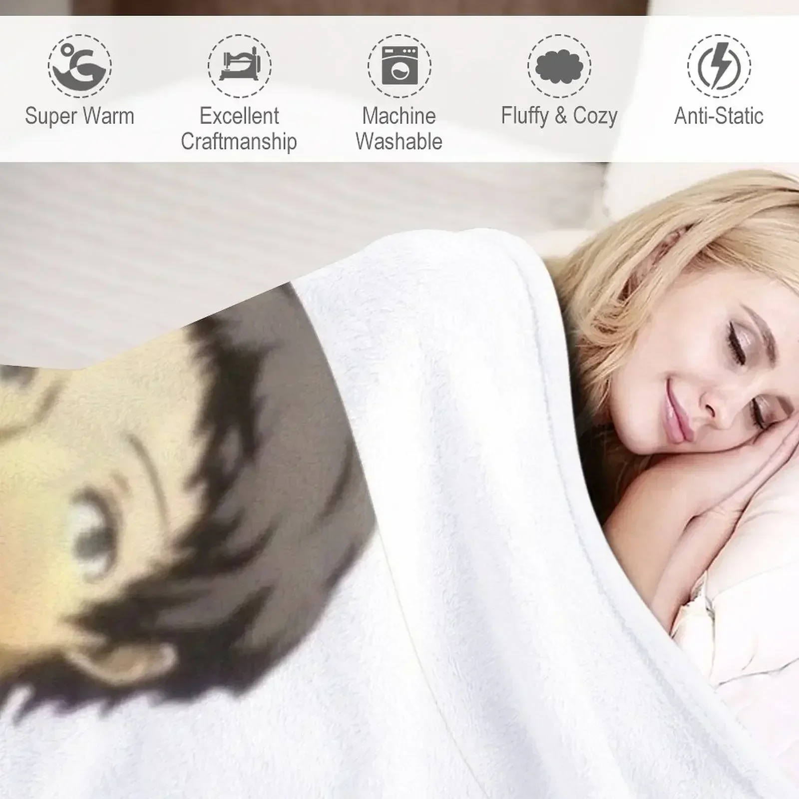 adachi true Throw Blanket Stuffeds Beach Bed linens Blankets