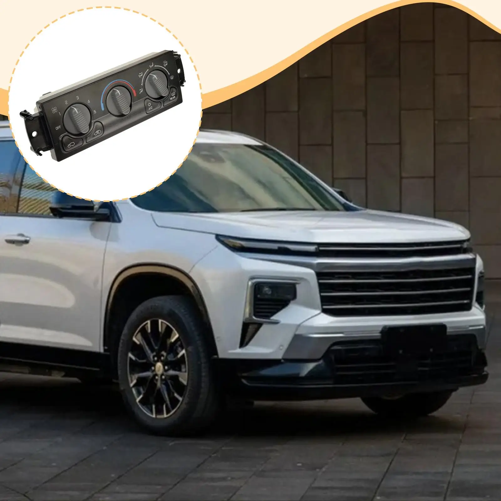 Модуль управления климат-контролем 15054697 черного цвета для Chevrolet, прочный, с креплениями (art.: 3920dbe2acc78) - 3920dbe2acc78