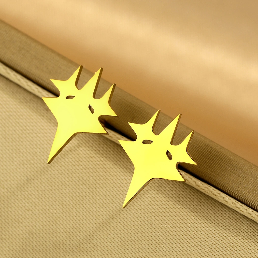 Серьги Todorova из нержавеющей стали в минималистичном стиле с четырьмя