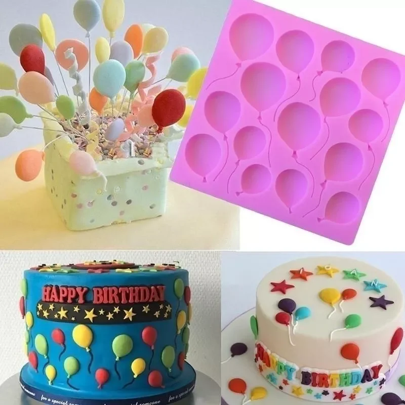 

2022New Silicone Balloons Fondant Cake Sugar Product Chocolate Decorating Mold DIY Baking Tools