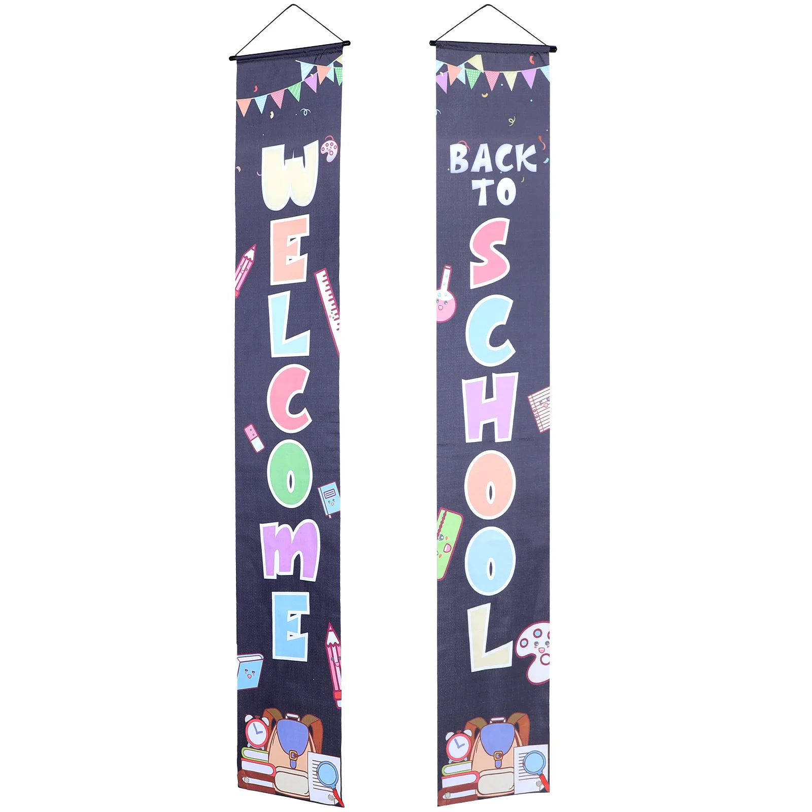 

Door Couplet School Season Banner Welcome Back To Porch Sign Background Couplets Scene Backdrop Decorations Photo Props