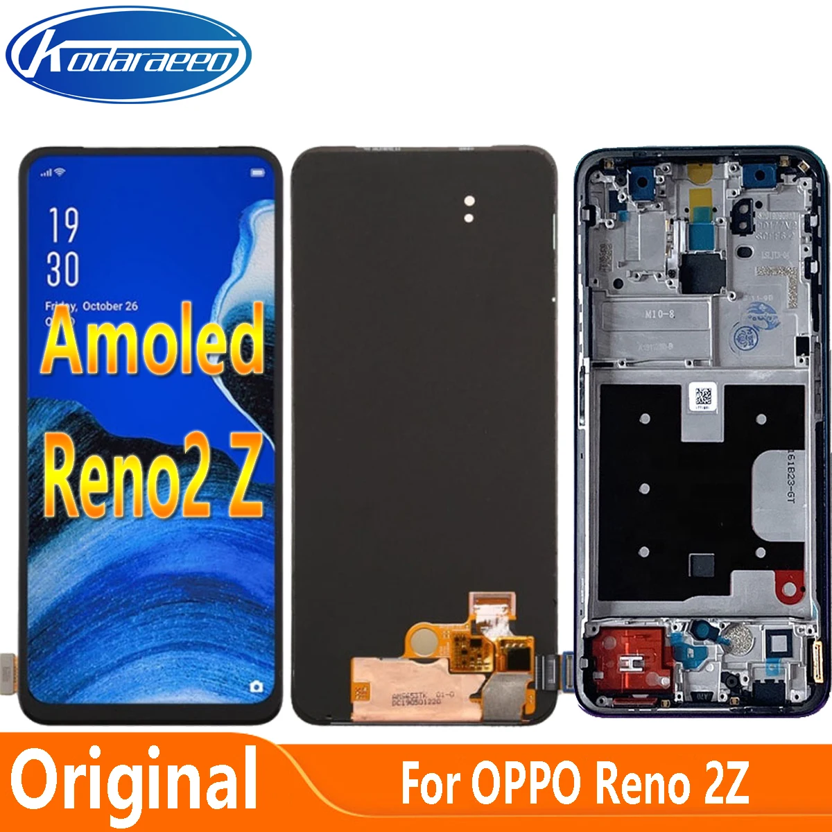 

Original 6.53" For OPPO Reno2 Z Reno 2Z LCD Display Touch Screen Replace Digitizer Assembly For Reno2Z PCKM70 PCKT00 CPH1945 LCD
