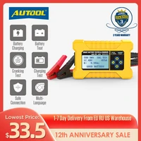 AUTOOL BT380 12V Car Battery Tester Pulse Repair Battery Charger Power Bank Wet Dry AGM Gel Lead Acid Repair Tool KW510