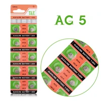 ag5 60mah 100pcs ag 5 alkaline button battery 1 55v 393 lr754 sr754193 393a 48lr g5a cell coin batteries for watch toys remote