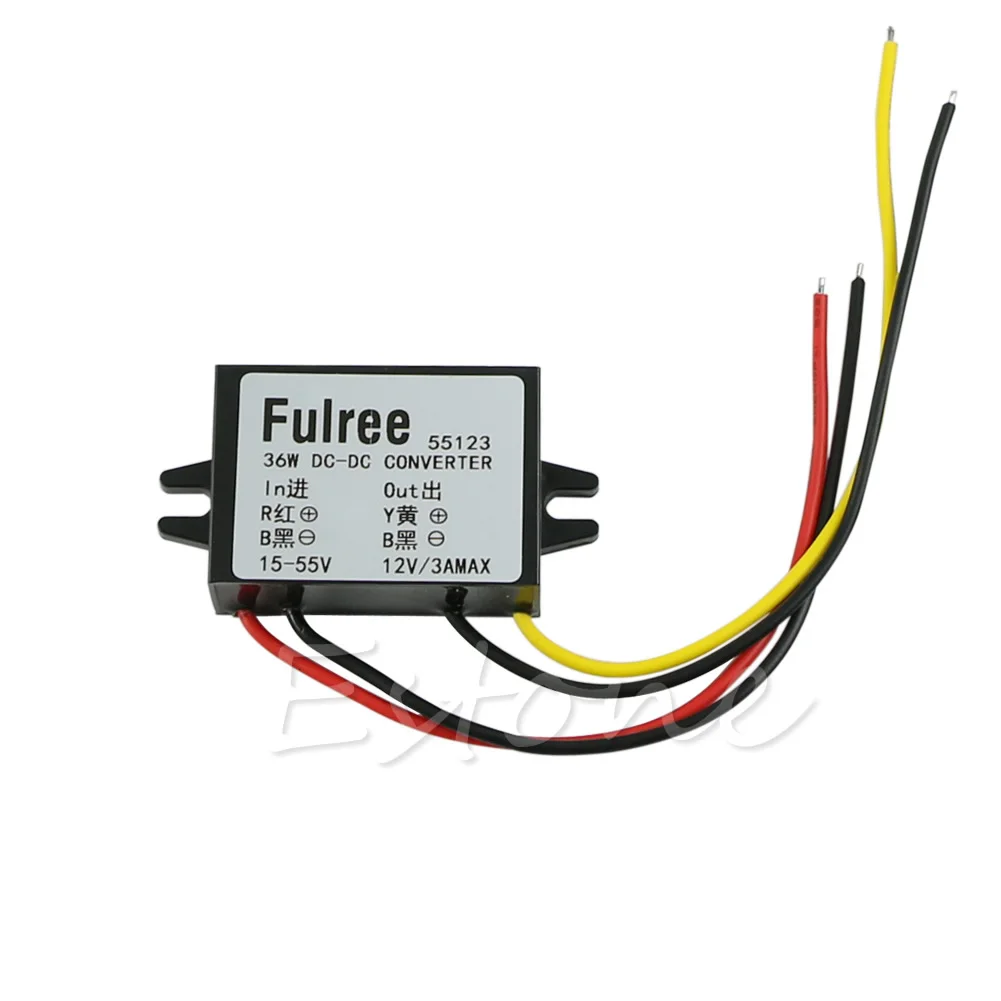 

A2UD for Dc 24V 36V 48V (15V-55V) to 12V 3A 36W DC-DC Converter Step Down Module Car