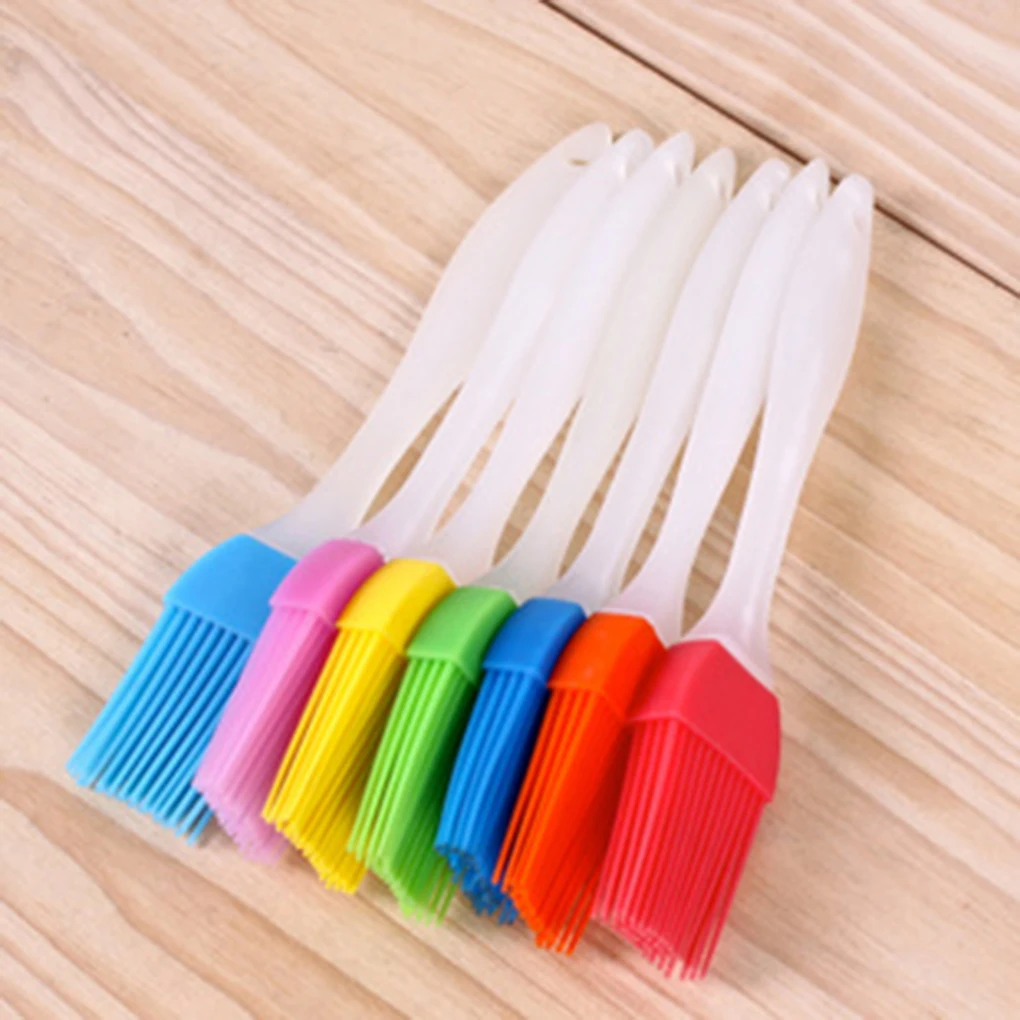 

Silicone Baking Bakeware Bread Cook Brushes Pastry Oil BBQ Basting Brush Tool Cake Butter Mixing Batter Tools Color Random
