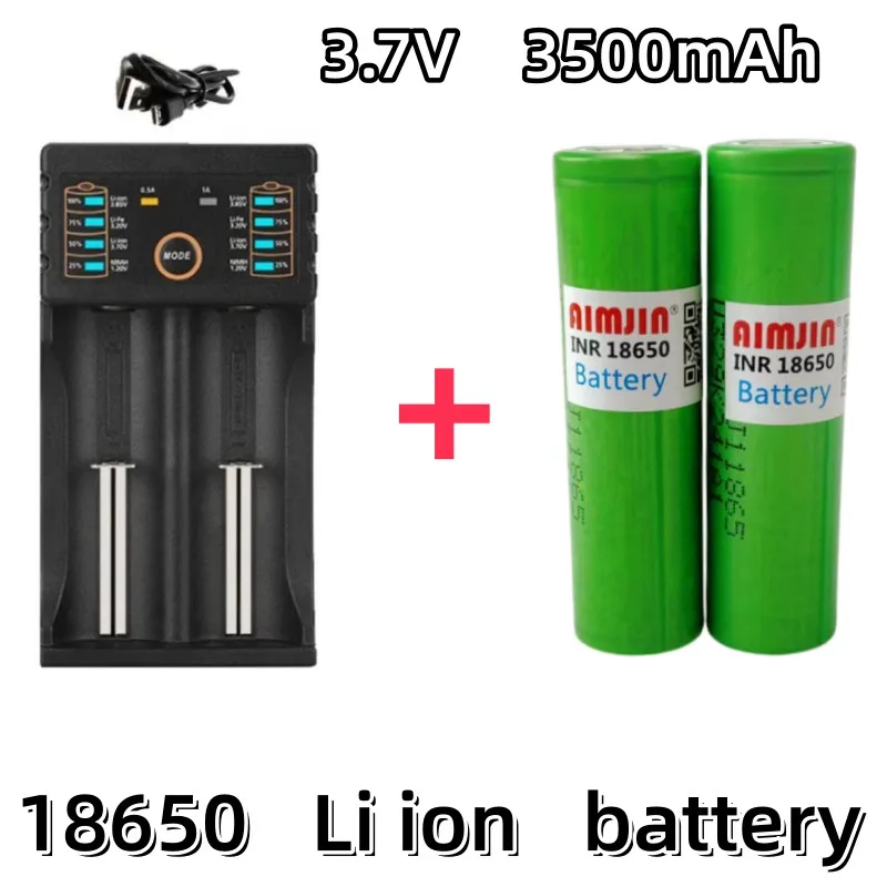 

Large Capacity 18650 Battery Best-Selling Lithium-ion 3.7V 3500MAH+Charger Rechargeable Battery Suitable For Screwdriver