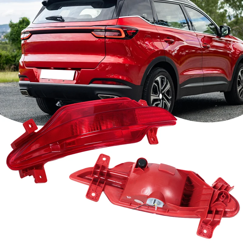 Фото Для Chery Tiggo 7/7 Pro 2020: задний бампер, стоп-сигнал, противотуманный фонарь, фонарь заднего хода, сигнальный фонарь, аксессуары 605000283AA №1