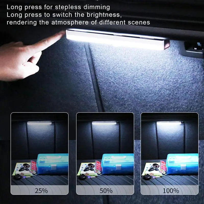 

Led Night Light Car Roof Ceiling Lamp Wireless USB Charging Human Body Induction Trunk Lighting Auto Interior Reading Lights New