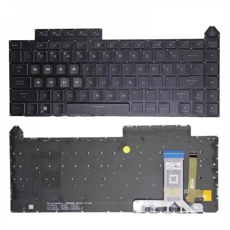 Новая клавиатура с 4-зонной RGB-подсветкой (US-раскладка) для Asus ROG Strix Scar 16 G634 G634J G634JY (art.: 3920da7cef8cc) - 3920da7cef8cc