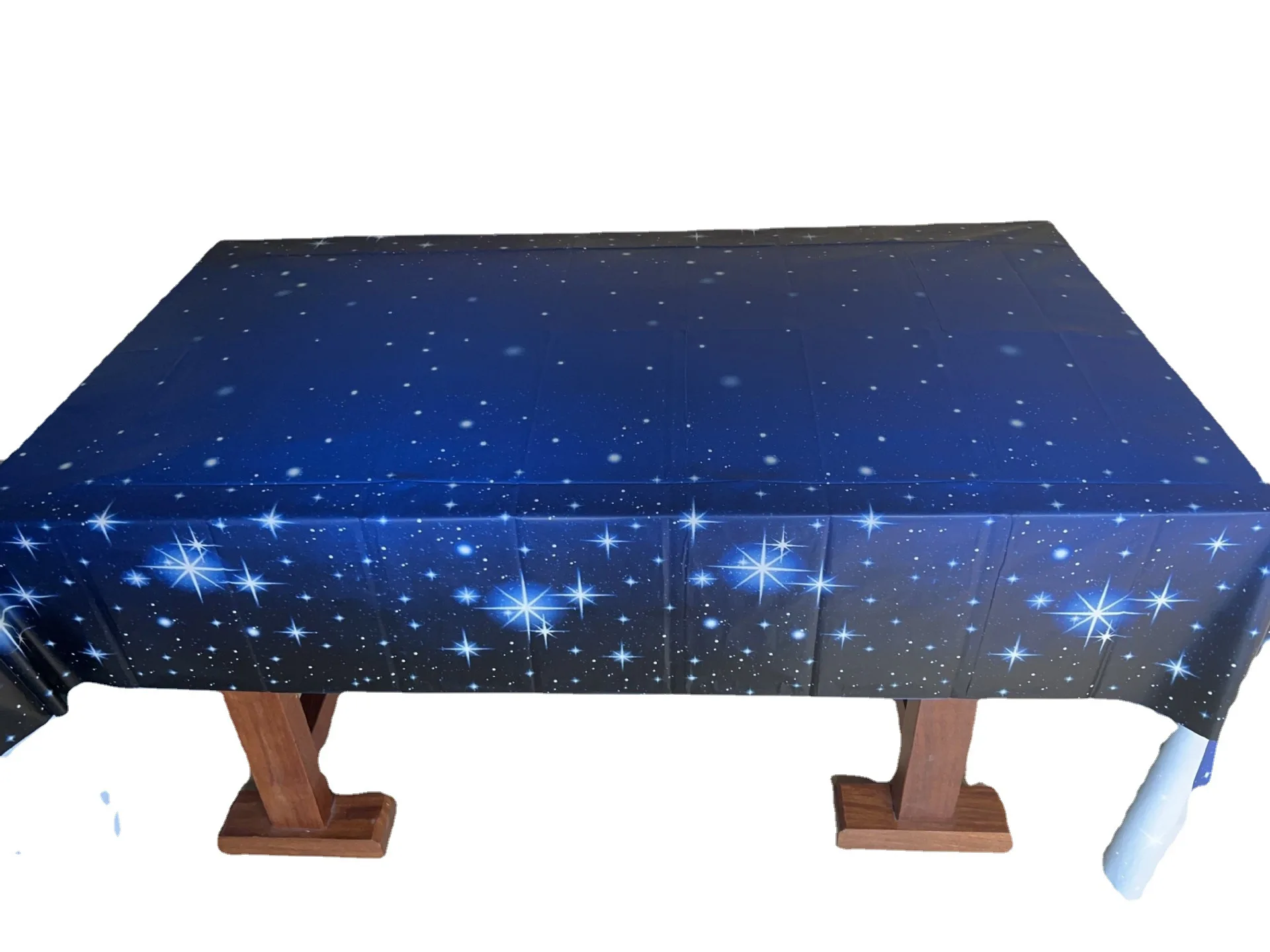

Tablecloth waterproof plastic PE thickening antependium oil star theme plastic tablecloth table cloth_Ling319