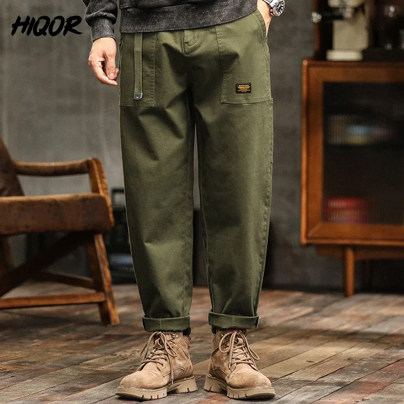 HIQOR мужские свободные профильные брюки | AliExpress