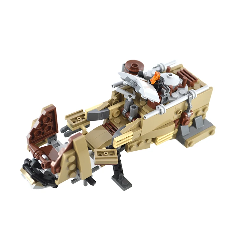 

MOC Space Wars Tusken Speeder Flying Bike Building Block Set For Tatooine Raider Vehicle Motorcycle Brick Model DIY Kid Toy Gift
