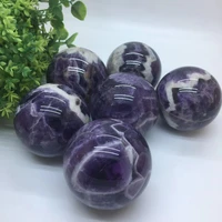 natural dream amethyst ball polished globe massaging ball reiki healing stone home decoration exquisite collect souvenirs gift