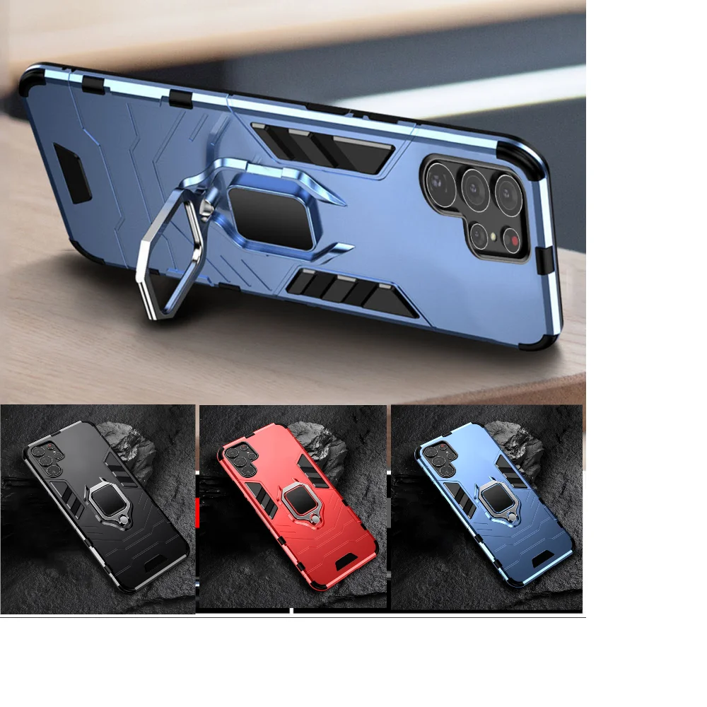

Shockproof Armor Ring Case For Samsung Galaxy S23 Ultra S22 S21 S20 S10 Plus 5G S9 S8 Cover Funda For Samsung Note 20 10 9 Coque
