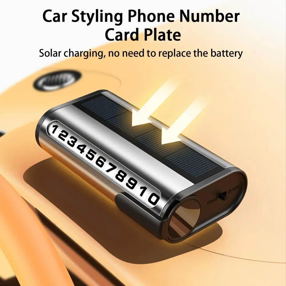 

Автомобильная Временная парковочная карта, светящаяся табличка с двумя номерами телефона, для остановки парковки, автомобильный аксессуар...