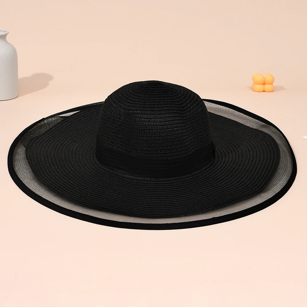 Летняя Женская Широкоугольная Шляпа Для Лица В Стиле Хепберн