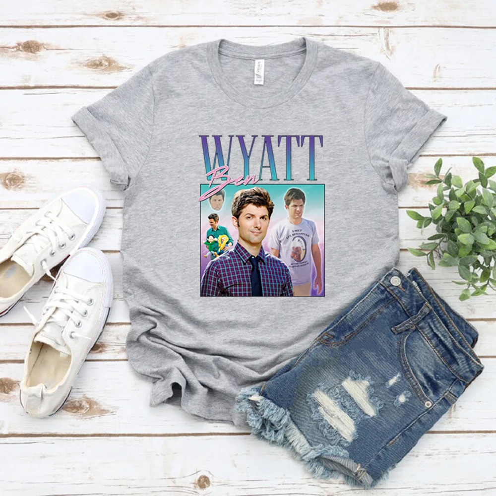 

Ben Wyatt T-shirt Tee Parks and Recreation Tv Show Shirt 90's Vintage T-Shirt Mens Graphic Tees Short Sleeve Retro Tshirt Tops