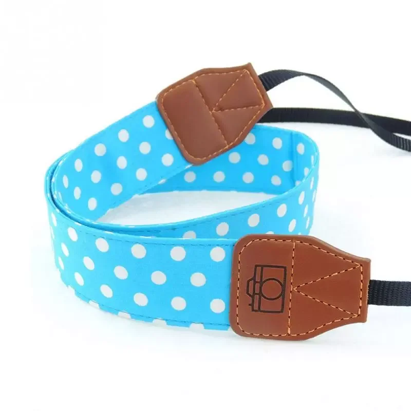 

2022New Neck Strap for DSLR Camera Cotton Polka Dot Pattern Camera Strap