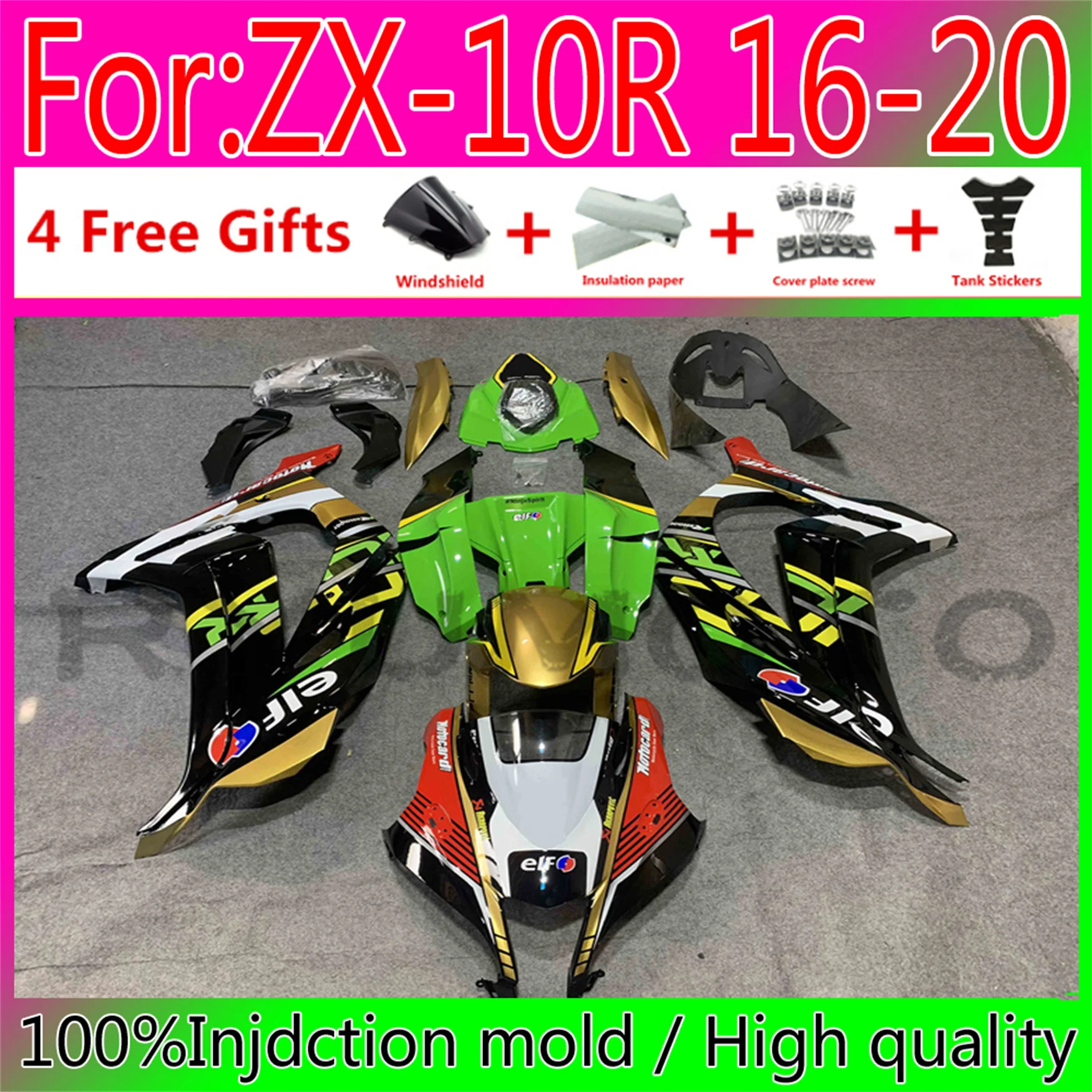 

Обтекатели для кузова нового мотоцикла Kawasaki ZX10R 2016 2020 Kawasaki ZX10R 2016-2020