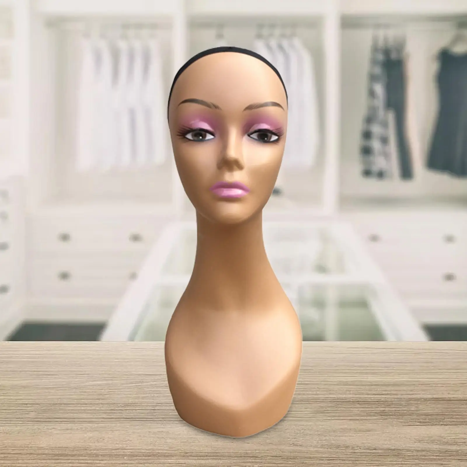 

Bald Mannequin Head Lightweight Wig Holder for Glasses Wig Display Home