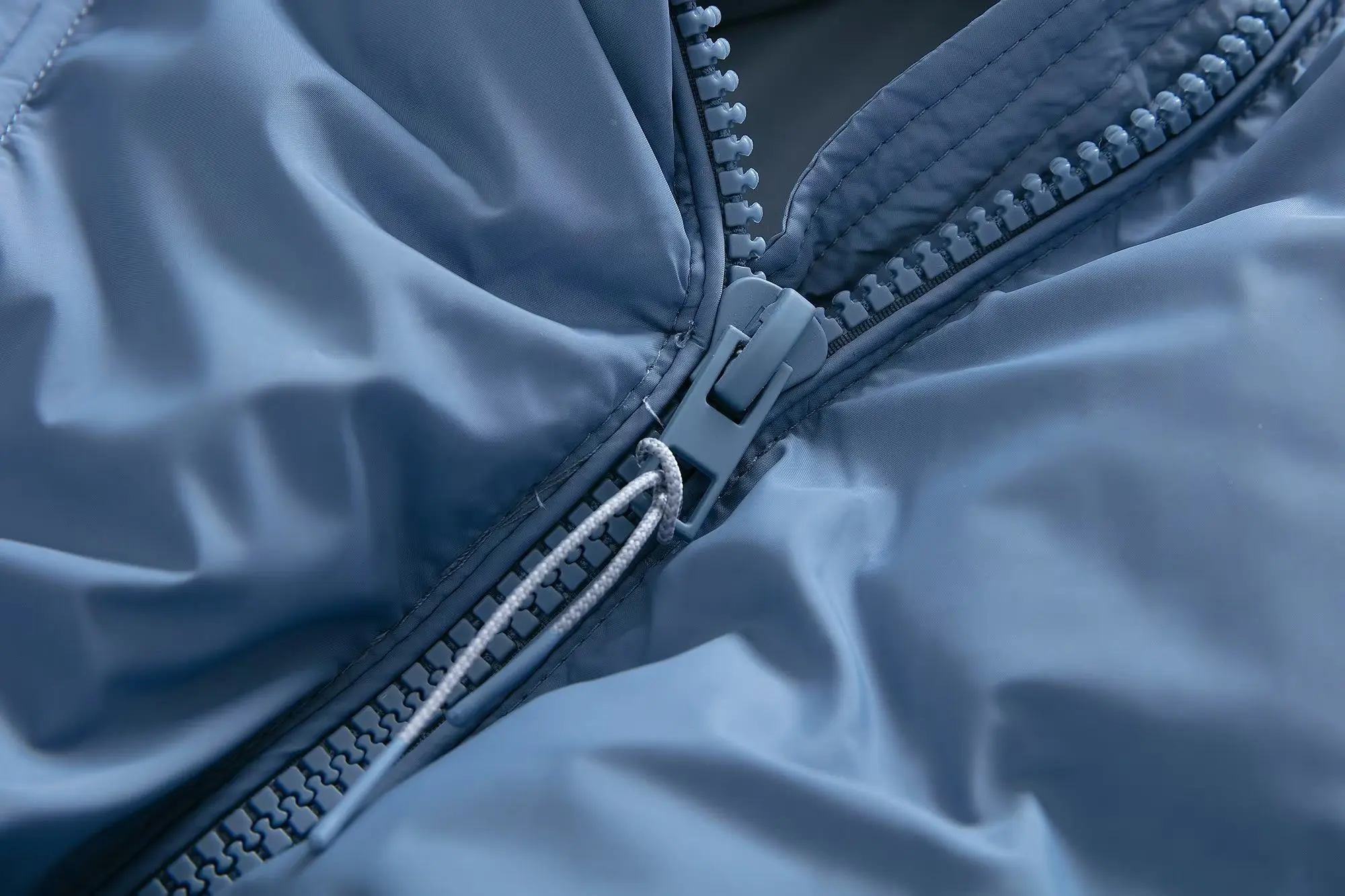 TRAF 2022 Fashion Woman Autumn Winter Coat Pockets Casual Choker Jackets Female Zipper Thick Warm Chic Coats Solid Jackets