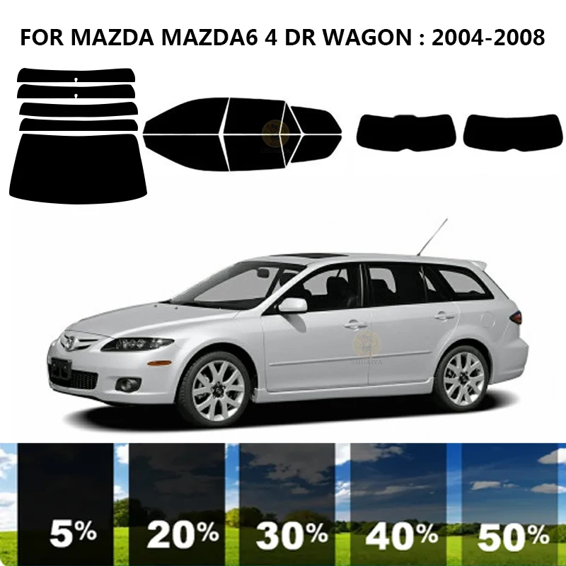 

Precut nanoceramics car UV Window Tint Kit Automotive Window Film For MAZDA MAZDA6 4 DR WAGON 2004-2008