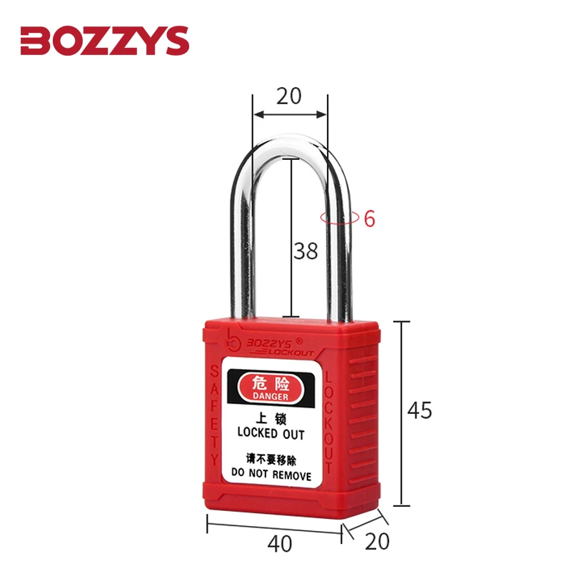 ndustrial loto 6mm steel shackle safety padlock with Master Keyed for lockout-tagout Custom laser coding and label | Строительство и