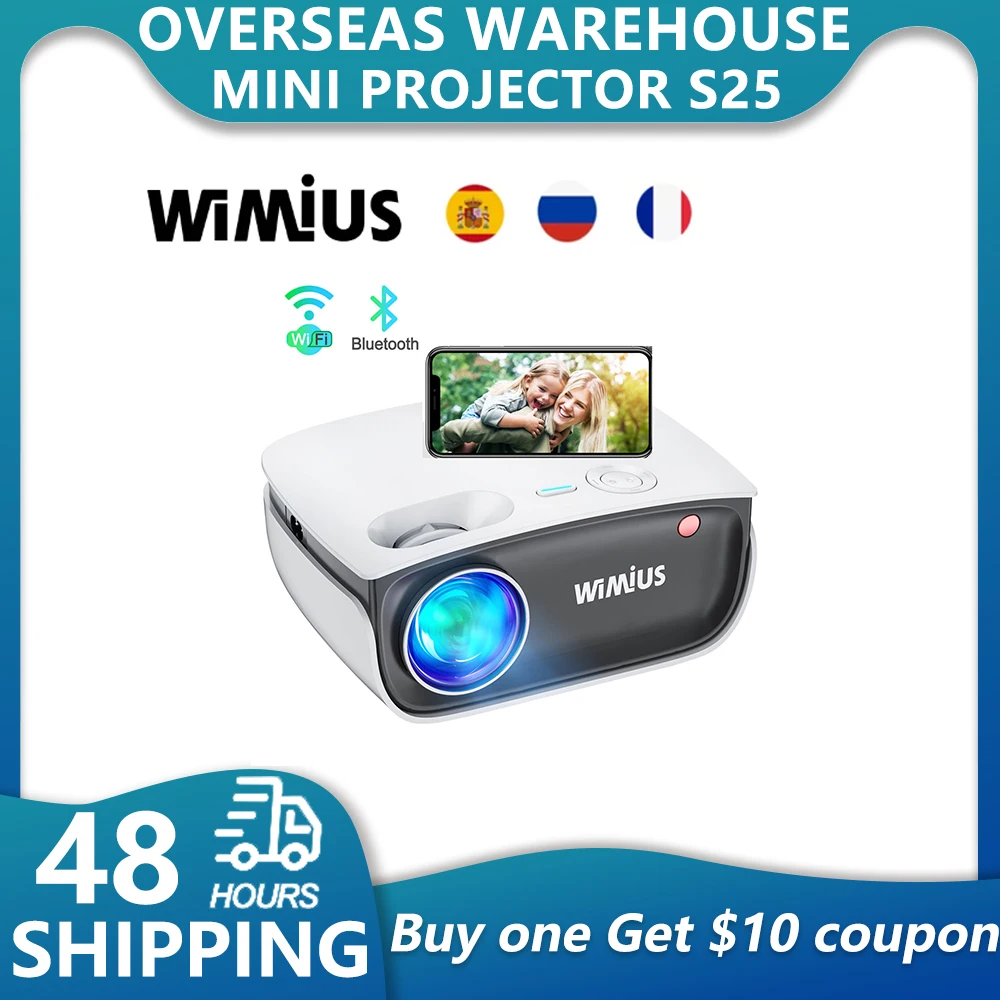 Мини-проектор S25 6500 лм проектор для телефона видеопроектор 1080P зеркальный