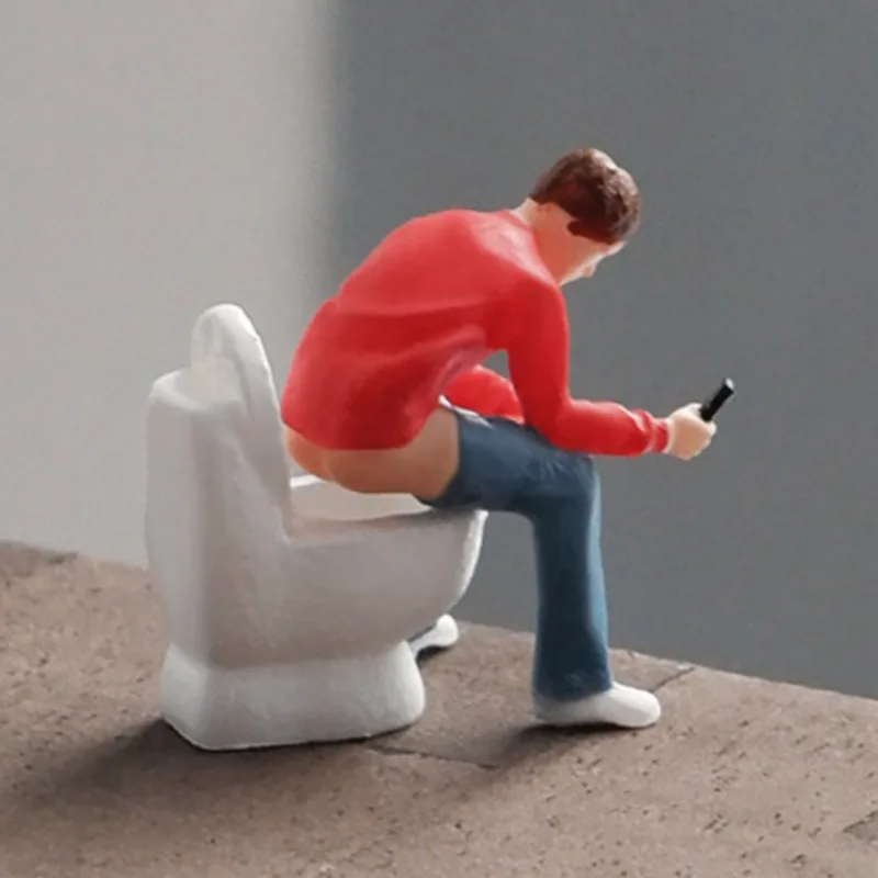

1/64 Closestool Toilet Resin Craft Toys Microfilm Photography DIY Handmade Scenery Model Miniature Figurines Sandbox Scene