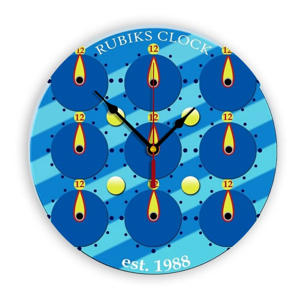 Часы Rubiks WCA классический дизайн современные простые и настенные часы для