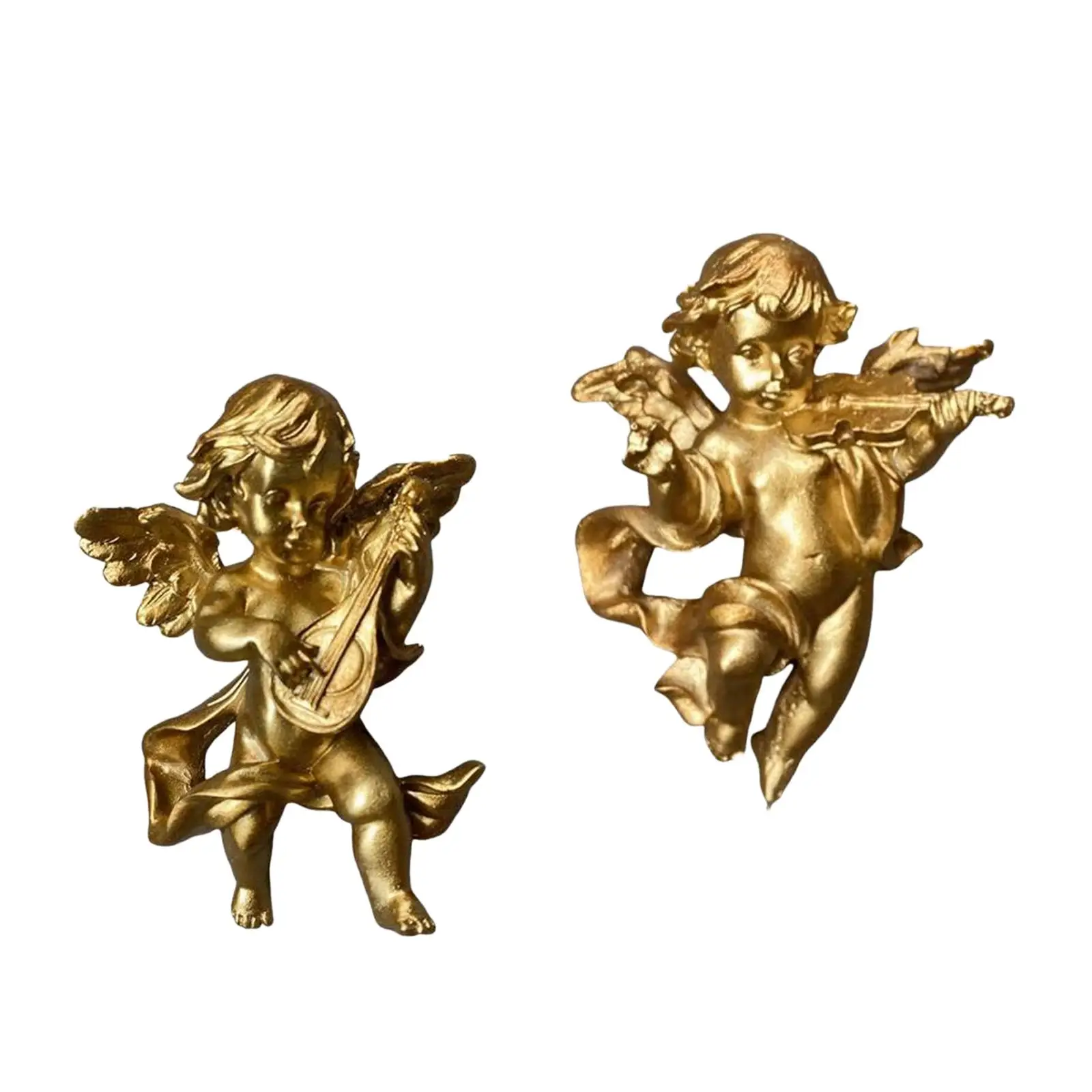 

2X настенная Статуя Ангела, скульптура Cherub, ручная работа, декоративная фотография