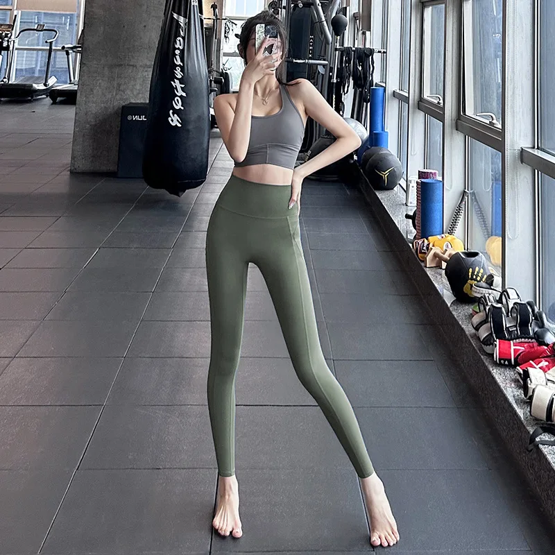 Leggings women High waist spandex yoga Pants fitness hip lifter stretchy skinny quick dry running training exercise trousers