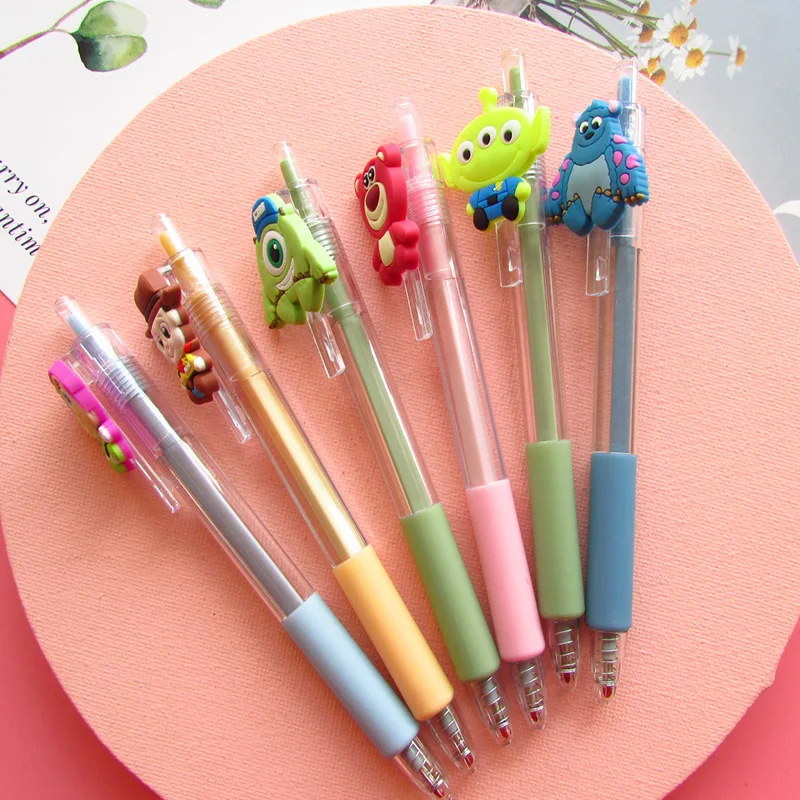 

New Disney Toy Story Gel Ink Pen Maka Lotso Huggin Bear Woody Cute Cartoon Neutral Pen Signature Pen School Stationery Supplies