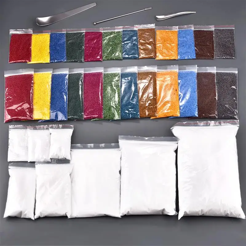 10-1000g White Colorful Granular Pearl Wax DIY Candle Making Materials Sand Painting Crafts Supplies