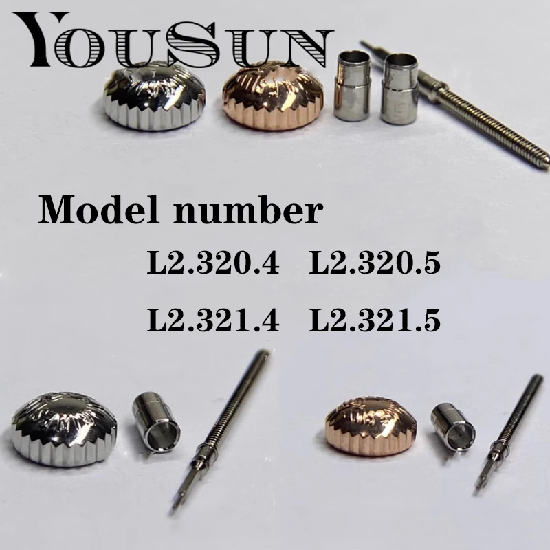 For Longines RECORD L2.321 L2.320 Watch Head Crown Handle Accessories