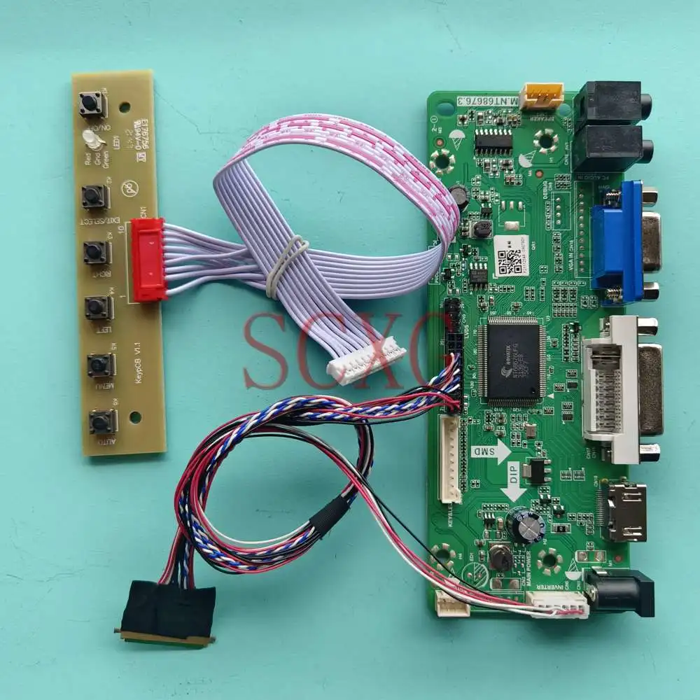 

DIY Kit For LTN121AT11-801 Monitor LCD Controller Board Laptops Panel 60Hz 40 Pin LVDS DVI VGA HDMI-Compatible 12.1" 1280*800