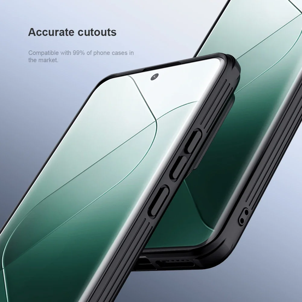 Для Xiaomi 14 Pro пленка NILLKIN 2 шт. ударопрочная изогнутая защитная для экрана мягкая не