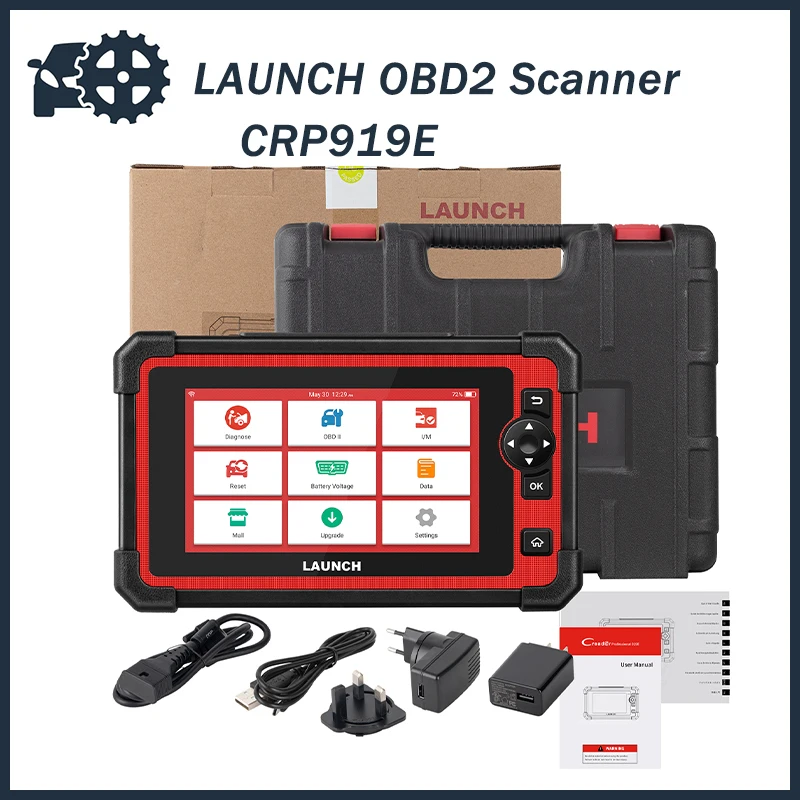 LAUNCH OBD2 сканер CRP919E,2022 новейшая полная система 7-дюймовый автомобильный диагностический и сканер IMMO/Сброс масляной лампы/TPMS/ABS crp