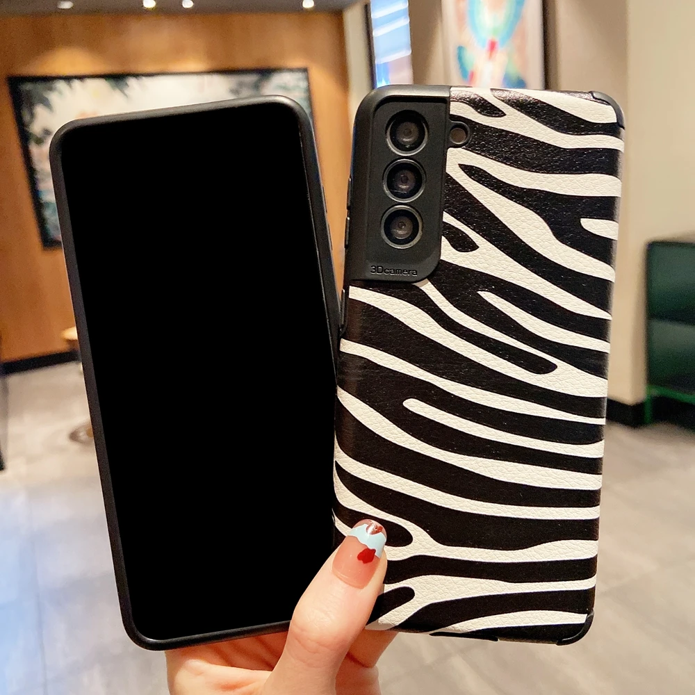 Кожаный текстурный противоударный чехол для Samsung S8 S9 S10 S20 Plus S21 S30 Ultra Note 9 A32 A50 A21S A12