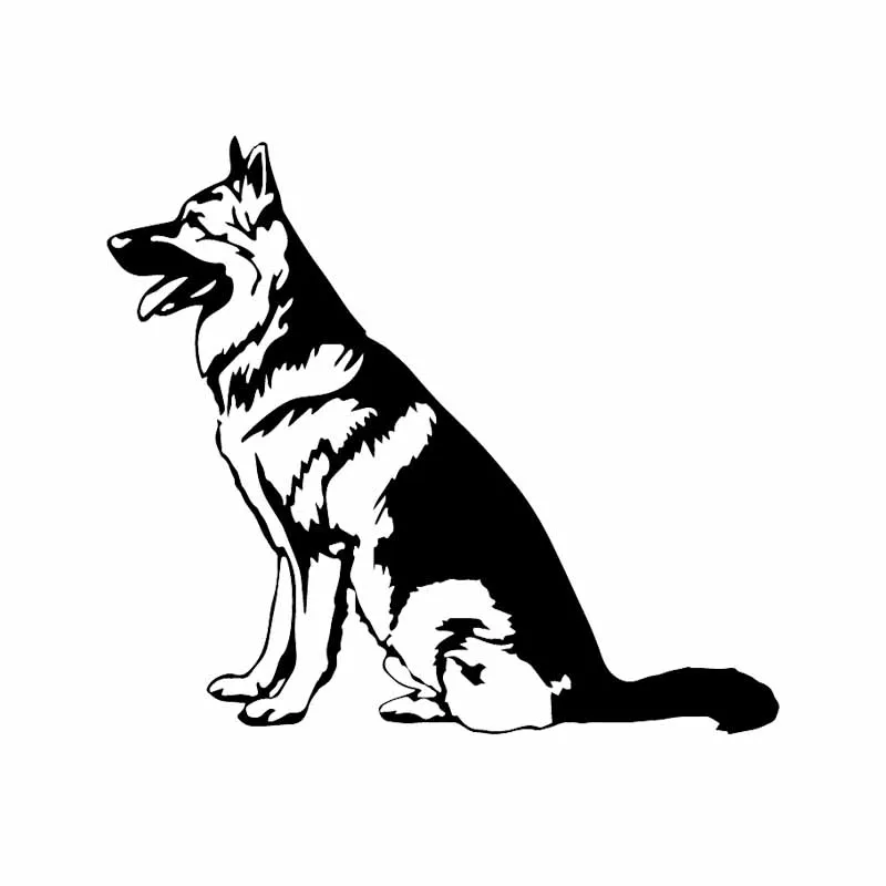 Черный/серебряный цвет фотообои с изображением немецкой овчарки 15 3 х13 7 см |